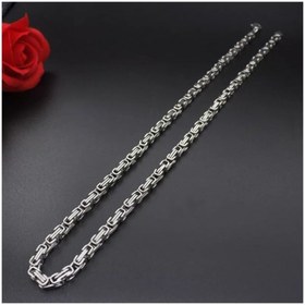 Resim Enesstore Kral Model Erkek Çelik Zincir Kolye 5 mm 55 cm 