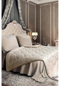 Resim Varol Laura Home Majesti Yorgan Çift Kişilik Bej Beyaz 