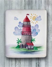 Resim Deniz Feneri Bilek Destekli Mouse Pad Mousepad 