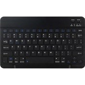 Resim Neevoyu 10 İnç Ultra İnce Alüminyum Bluetooth 3.0 Klavye: Microsoft, Android, İos Desteği, Şarj Edilebilir, İngilizce, Siyah Rastgele Model Diğer 