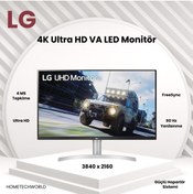 Resim LG 31.5" 4 MS 60 Hz FreeSync 4K Ultra HD VA LED Monitör 