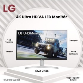 Resim LG 60 Hz FreeSync 4K Ultra HD VA LED Monitör 