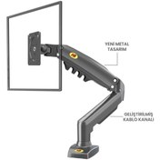 Resim electroon North Bayou Nb F80 Amortisörlü 17-27'' Masa Üstü Monitör Tutucu Uyumlu 
