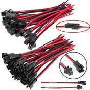 Resim 12 Adet JST SM 2.54mm 2-Pin Terminal Kablo, Tek Renkli LED Şerit Akıllı Ayna Dekorasyonu için Erkek-Dişi Bağlantı Adaptörü, Ev Otomasyon, Güvenli Bağlantı, Sorunsuz Entegrasyon, Yüksek Kaliteli Konnektörler, Dayanıklı Naylon Yalıtım, Elektriksel Bağlantı Bloğu, Teknik Profesyoneller ve Hobi Elektronikleri 