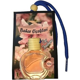 Resim Oto Kokusu Bahar Çiçekleri Kokulu Parfüm Asma Ipli Cam Şişe 1 Ade 