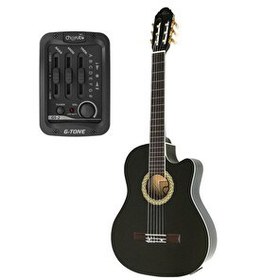 Resim Almira MG917CE-BK Siyah Elektro Klasik Gitar 