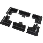Resim Trendooze Cloud011 6 Parça Siyah Rv Güneş Paneli Seti Abs Plastik Çift Portlu Jx Box Montaj Aparatı 