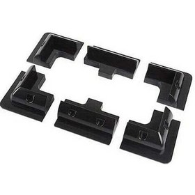 Resim Trendooze Cloud011 6 Parça Siyah Rv Güneş Paneli Seti Abs Plastik Çift Portlu Jx Box Montaj Aparatı 