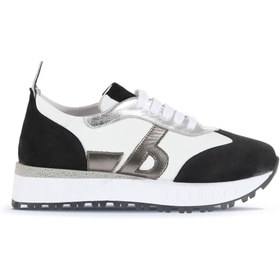 Resim Bueno Shoes Siyah Beyaz Deri Kadın Spor Ayakkabı 01wa8500 