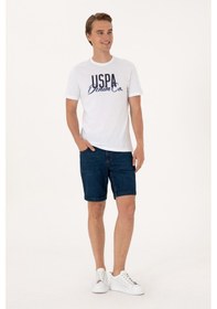 Resim U.S. Polo Assn. Erkek Mavi Jean Şort 50306058-DN0030 