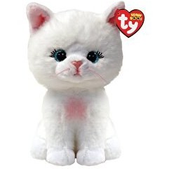 Resim TY Beanie Boos Beyaz Kedi Amelia 15 Cm 