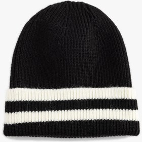 Resim Erkek Çizgili Katlı Bere 