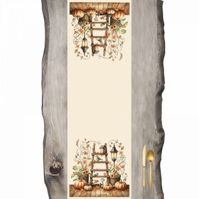 Resim Sonbahar Serisi Balkabakları - Balkabağı Ranır- Runner 45 x 140 cm 