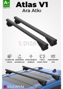 Resim S-dizayn Vw Tiguan S-bar Atlas V1 Ara Atkı Tavan Taşıyıcı Barı Siyah 130 Cm 2024 Üzeri A+ Kalite 
