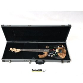 Resim Elektro Gitar Custom Epoksi & Yıllanmış Ağaç Kişiye Özel Natural 