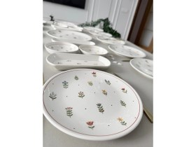 Resim Hooly Home Pastel Bahçe 12 Kişilik 21 Parça Kahvaltı Takımı 