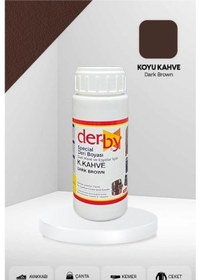 Resim Derby Special Koyu Kahve Deri Boyası 100 Ml / Mont Eşya Çanta Kemer Cüzdan Ayakkabı Deri Boyası 