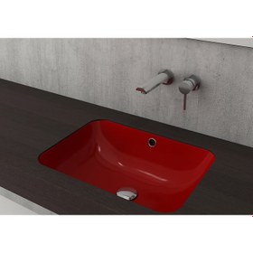 Resim Scala Tezgah Altı Lavabo 55 Cm -Parlak Kirmizi 