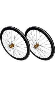 Resim Atak Bisiklet Fixie Bisiklet 28 Inç Alüminyum Jant Seti V Fren Siyah 