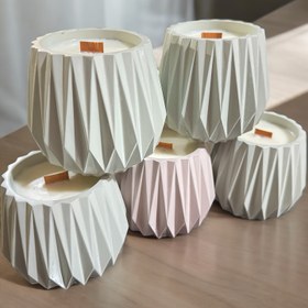 Resim Silikon Kalıp, DIY Alçı Beton Elmas Şekilli Depolama Kutusu Silikon Reçine Kalıp 