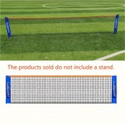 Resim Tenis, Futbol, Pickleball, Voleybol için Taşınabilir Badminton Ağı - Mavi & Beyaz Tasarımlı Kolay Kurulum Naylon Spor Ağı, Stand Dahil Değildir, Dış Mekan Spor Ekipmanı, Şık Spor Malzemesi, Dayanıklı Spor Ağı 