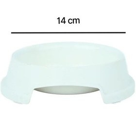 Resim Pribor Kedi Köpek Mama Ve Su Kabı 300 Ml Beyaz 