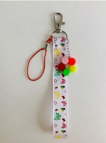 Resim Bonvii Int Anahtarlık Telefon Tutucu Bileklik, Usb Flash Bellek, Kimlik Kartı, Su Şişesi Desenli Bilek Askısı 
