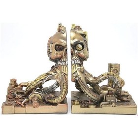 Resim Steampunk Polyester Ahtapot Kitap Stoperi Renkli 