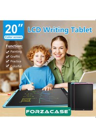 Resim Forzacase 20 İnch Lcd Panel Dijital Kalemli Çizim Yazı Tahtası Eğitim Tableti - Fc1226 Pembe 
