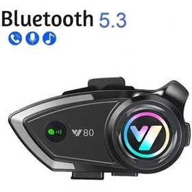 Resim Y80 Motosiklet Kask Kulaklık Intercom Işıklı Motorsiklet Interkom Diğer 