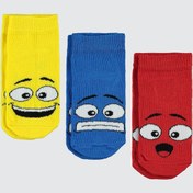 Resim Civil Boys Erkek Çocuk 3'lü Patik Çorap 2-12 Yaş Sarı Sarı 