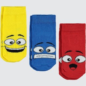 Resim Civil Boys Erkek Çocuk 3'lü Patik Çorap 2-12 Yaş Sarı Sarı 