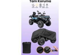 Resim Dokaca Siyah Loncin Xwolf 700 Atv Brandası, Atv Koruyucu Örtüsü 