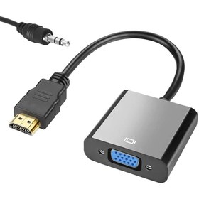 Resim FULLY G-537L HDMI TO VGA ÇEVİRİCİ ADAPTÖR SES ÇIKIŞLI 