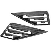 Resim C-2016-2019 Modelleri İçin Arka Üçgen Pencere Panjur Kaplaması - Parlak Şerit Yama İle Aracınızın Estetiğini Geliştirin 