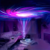 Resim 1 adet Kuzey Işığı Projeksiyonu - Çok Renkli Uzaktan Kumandalı Galaksi Yıldız Gece Lambası, USB Güçlü RGB Lamba Yatak Odası Dekoru için, Noel, Sevgililer Günü, Kamp ve Düğün Hediyeleri, Yatak Odası Gece Lambası | Dekoratif Aydınlatma | Kompakt LED Projektör, Yatak Odası İçin LED Işıklar 