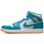 Resim Air Jordan 1 Mid Erkek Basketbol Ayakkabısı 