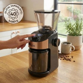 Resim Any Morning SH25836B Dijital Zamanlayıcılı 25 Öğütme Ayarlı Elektrikli Kahve Öğütücü 