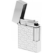 Resim S.t. Lighter Ligne2 Small Platinum Engraved ÇAKMAK18603 