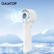 Resim GAIATOP Taşınabilir El Fanı, 3 Hız, USB Şarj Edilebilir 1800mAh Lityum Batarya, 8.5W Kişisel Masa Fanı, Düğme Kontrollü, Plastik Giyilebilir Mini Fan, İç ve Dış Mekan Kullanımı İçin 