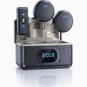 Resim Profesyonel Kablosuz Yaka Mikrofonu Net Ses, Kolay Kullanım, Her Yerde Kayıt Yaka Mikrofon 