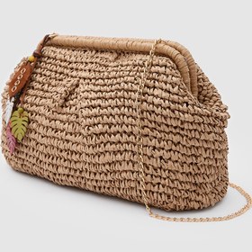 Resim OGGO Hasır Large Clutch & Çapraz Çanta 