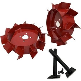 Resim Çapa Makinesi Akslı Demir Teker Takımı 4.00-8 