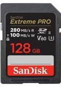 Resim SanDisk 128GB Extreme PRO UHS-II SDXC 280MB/s V60 Hafıza Kartı 