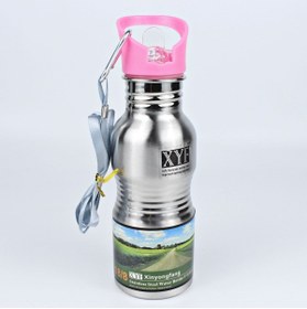 Resim HIRDAVATLAR Çelik Su Matarası / 500 Ml / Gümüş-pembe 