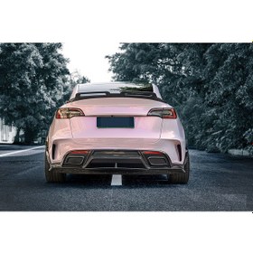 Resim Tesla Y Model Turbo Bagaj Üstü Spoiler Pianoblack 