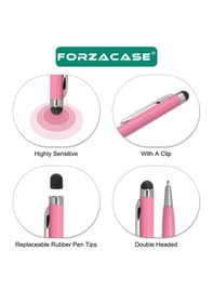 Resim Forzacase Universal Telefon Tablet İpad 2in1 Tükenmez Ve Touchpen Dokunmatik Kalem - Fc1122 Lacivert 