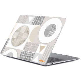 Resim MacBook Pro 16" A2141 Geometrik Desen Koruyucu Laptop Kılıf Geometri No.3 