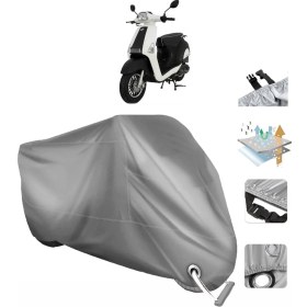 Resim Coverplus Mondial 50 Revival Vinleks Motor Brandası Arka Çanta Uyumlu 