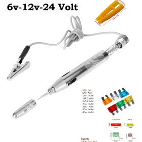 Resim Wehhler Temsa Diamond 2007-2009 Araç Kontrol ve Test Kalemi 6-12-24 Volt+Full Sigorta Seti+Sökme Apararatı 